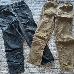Men's Gray and Tan Pants